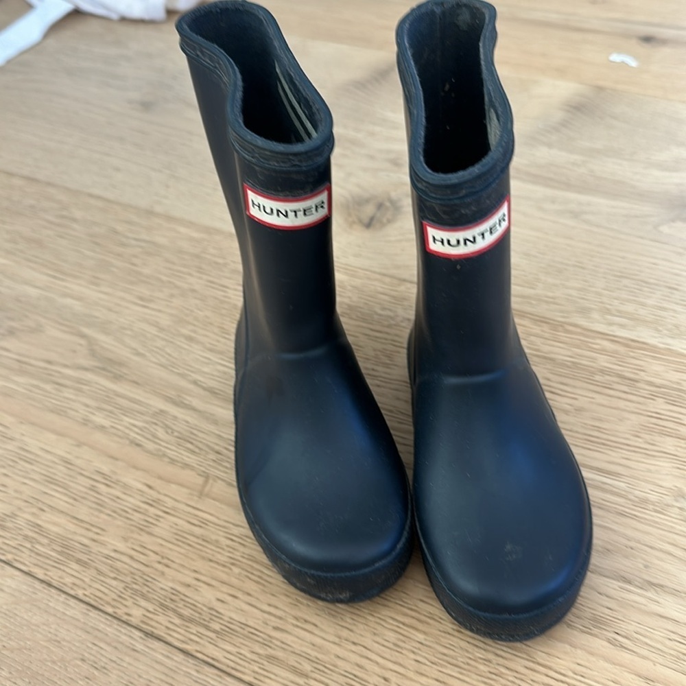 Hunter Kids Black Boots